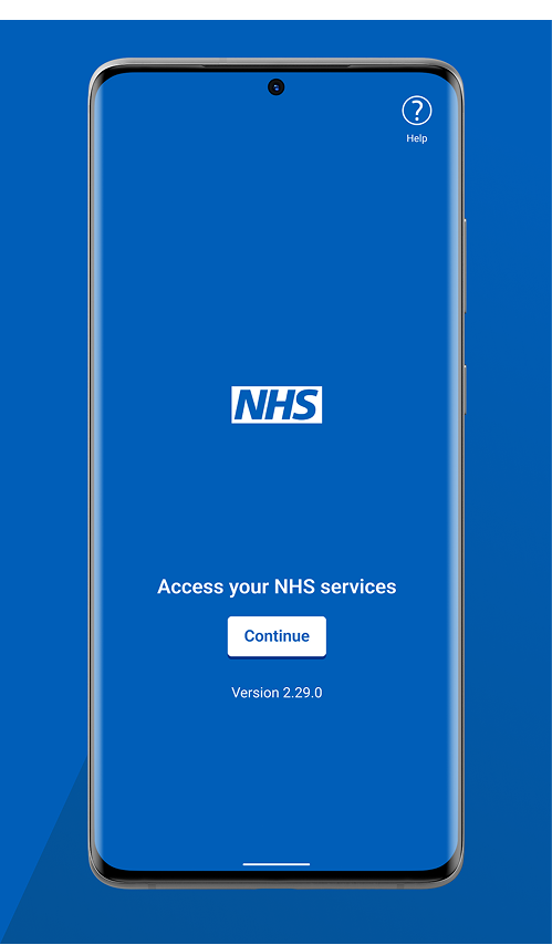 NHS App on Phone